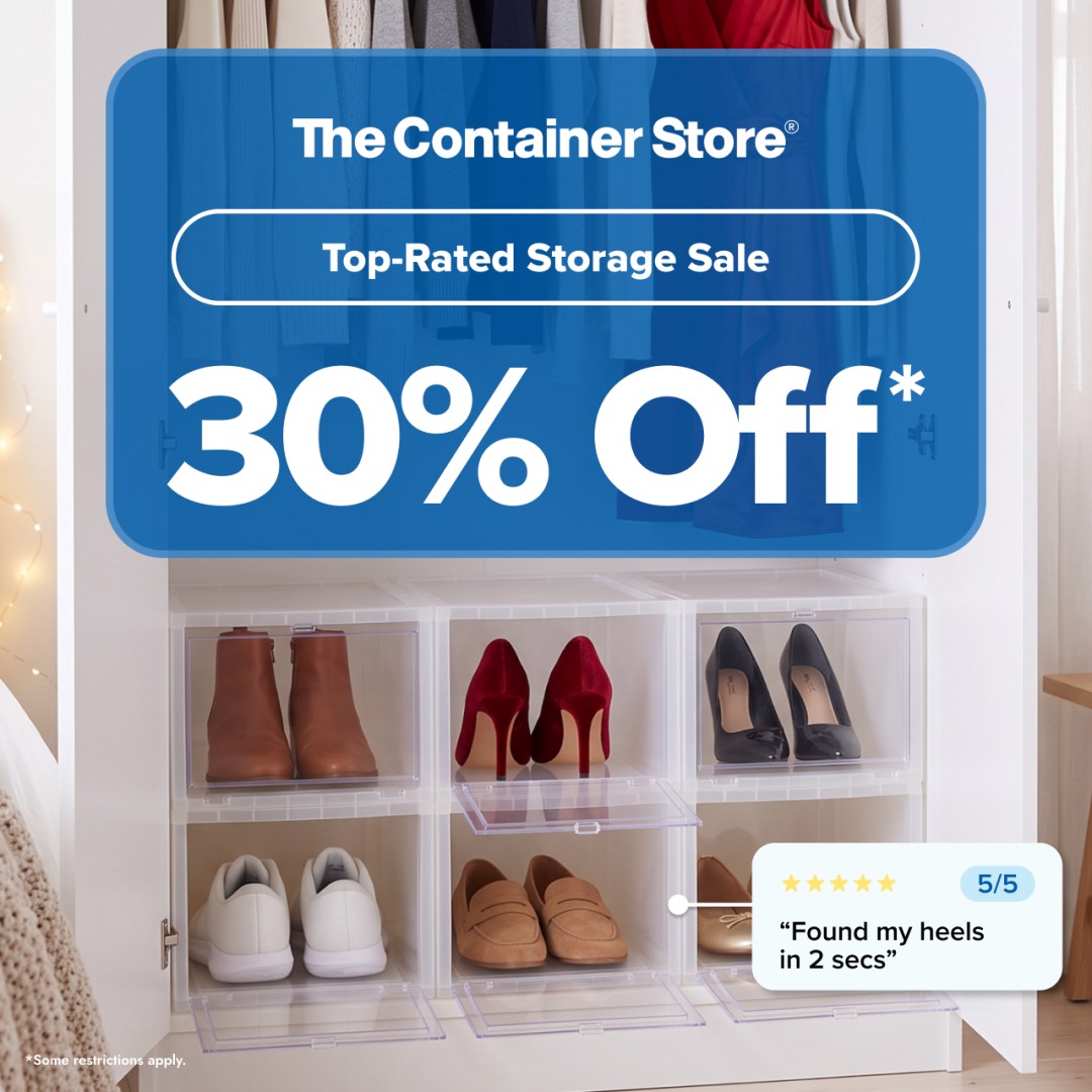 30% Off Top-Rated Storage Sale